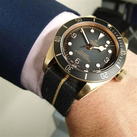 tudor black bay bronze replica strap|tudor black bay bronze 43mm.